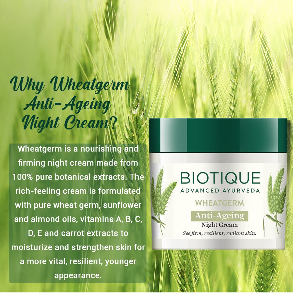 Biotique Wheat Germ Anti- Ageing Night Cream 50g